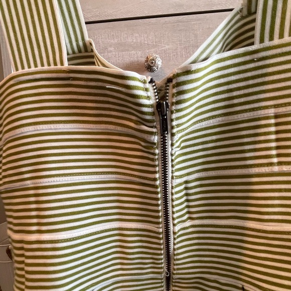 Cute Green and White Striped Peplum Top from Anthropologie / HD in Paris - Picture 6 of 15
